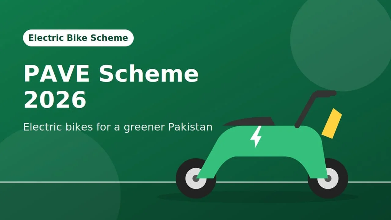 PAVE Electric Bike Scheme 2026 Apply Online pave.gov.pk Subsidy and Registration Guide