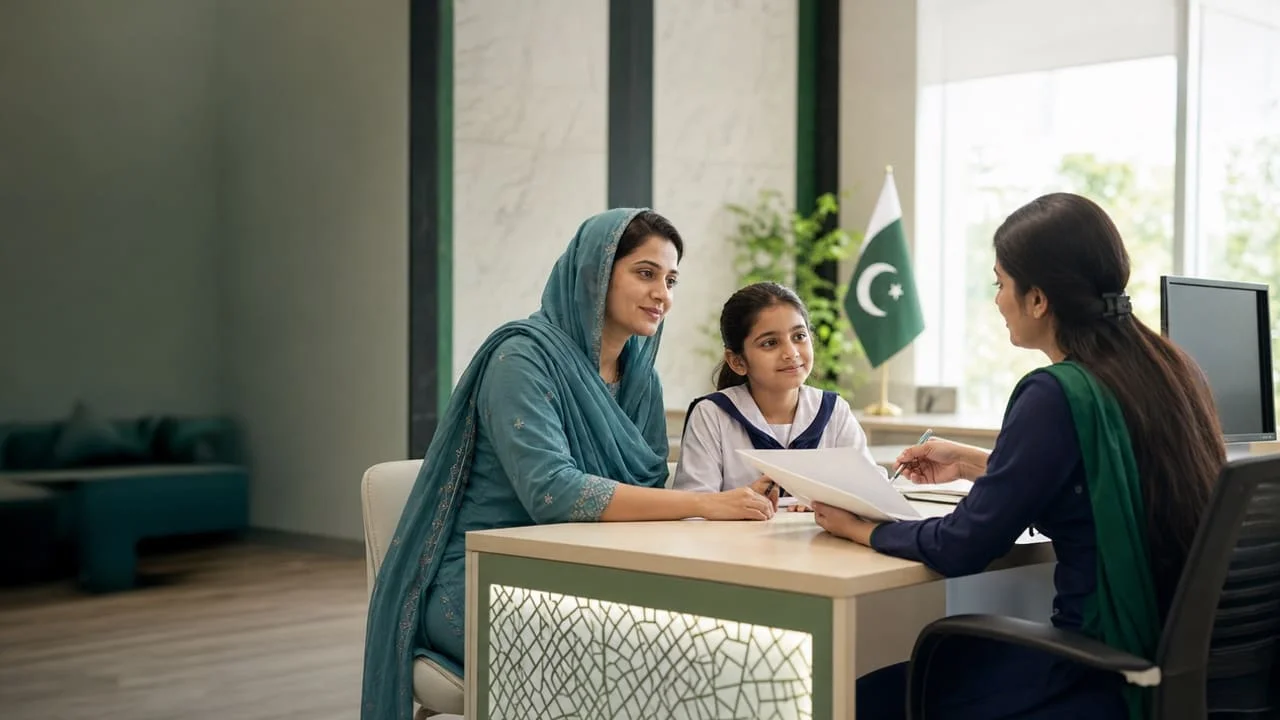 Doctor providing medical care to patient under KPK Sehat Card Plus free hospital treatment scheme
