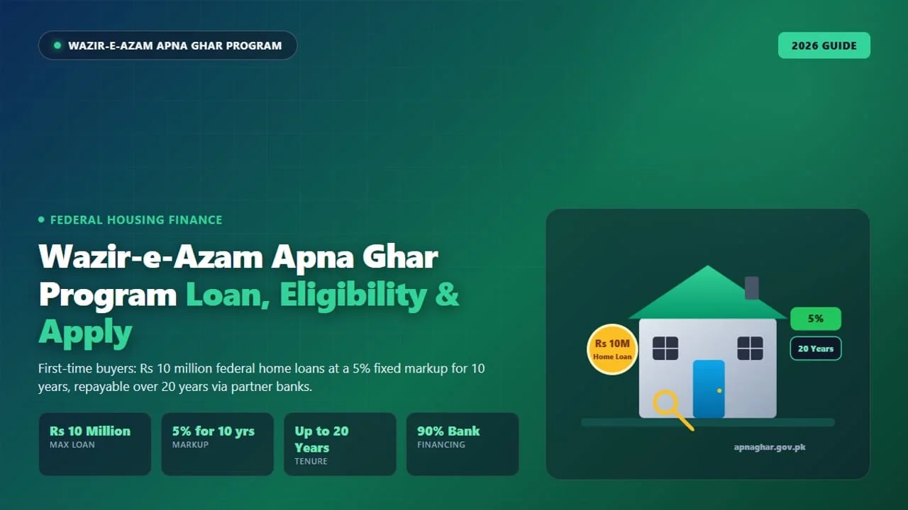 Modern residential apartment building constructed under Wazir-e-Azam housing program